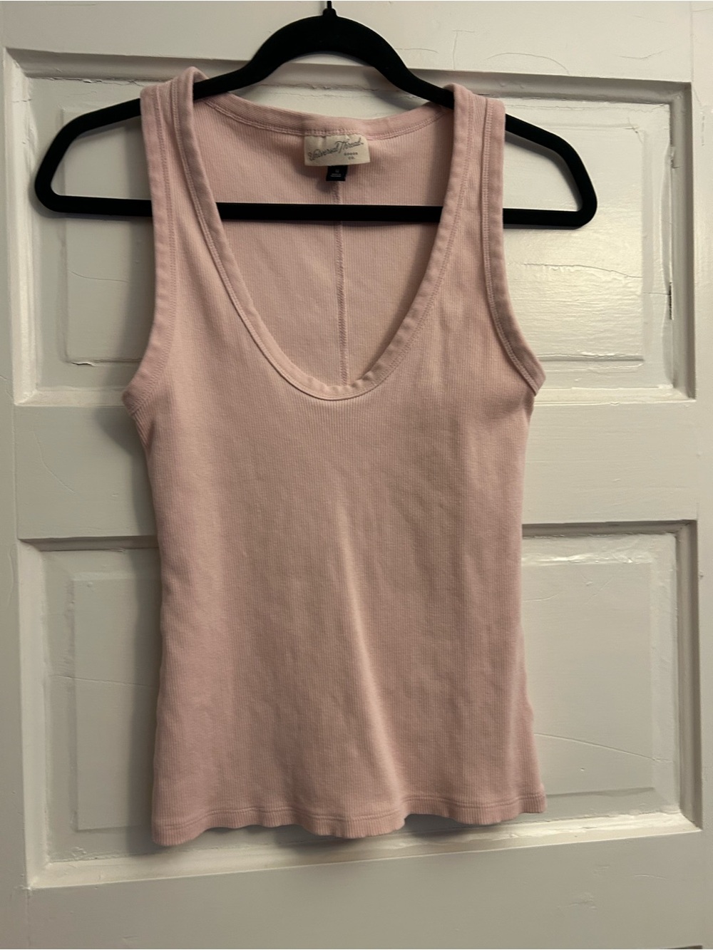 Universal Thread Scoopneck Ribbed Tank Top - Pale Pink